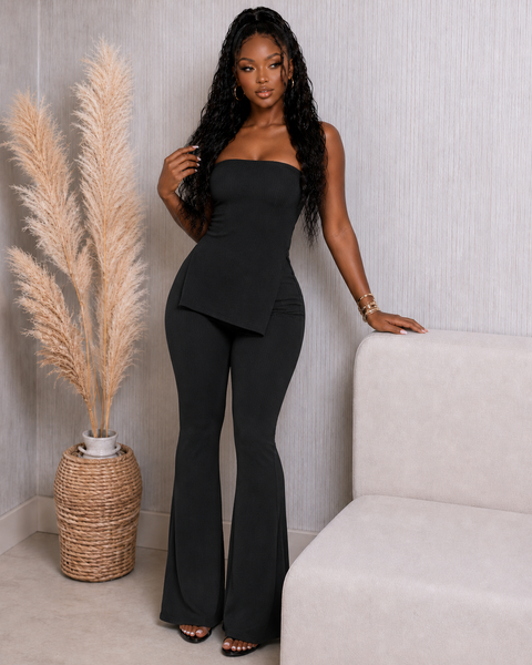 Ribbed Tube Top & Pants Set