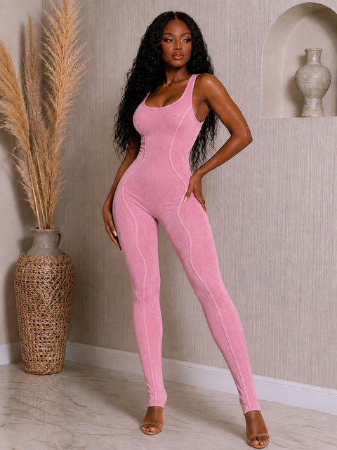 Open Back Stirrup Jumpsuit