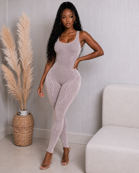 Open Back Stirrup Jumpsuit