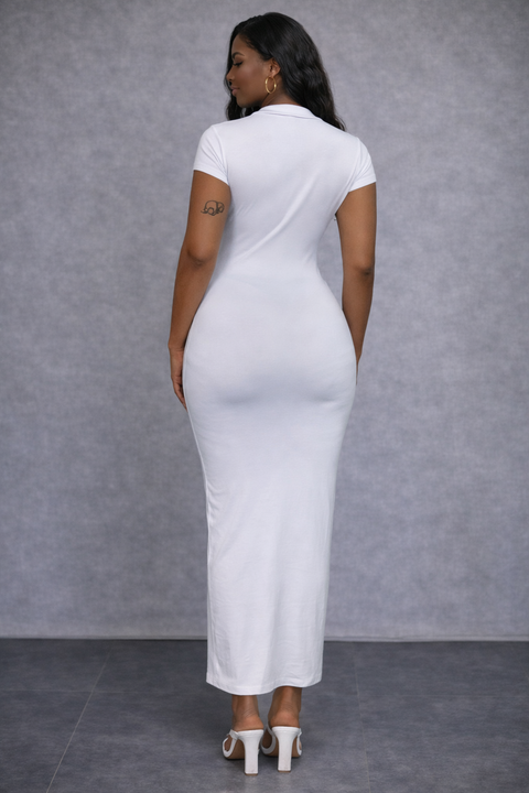 Collar Short Sleeve Dress
