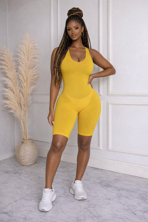 Solid Stretch Romper