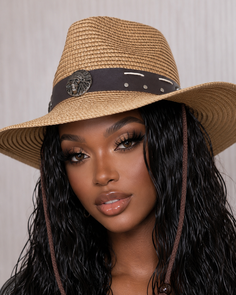 Cowboy PU Trim Hat