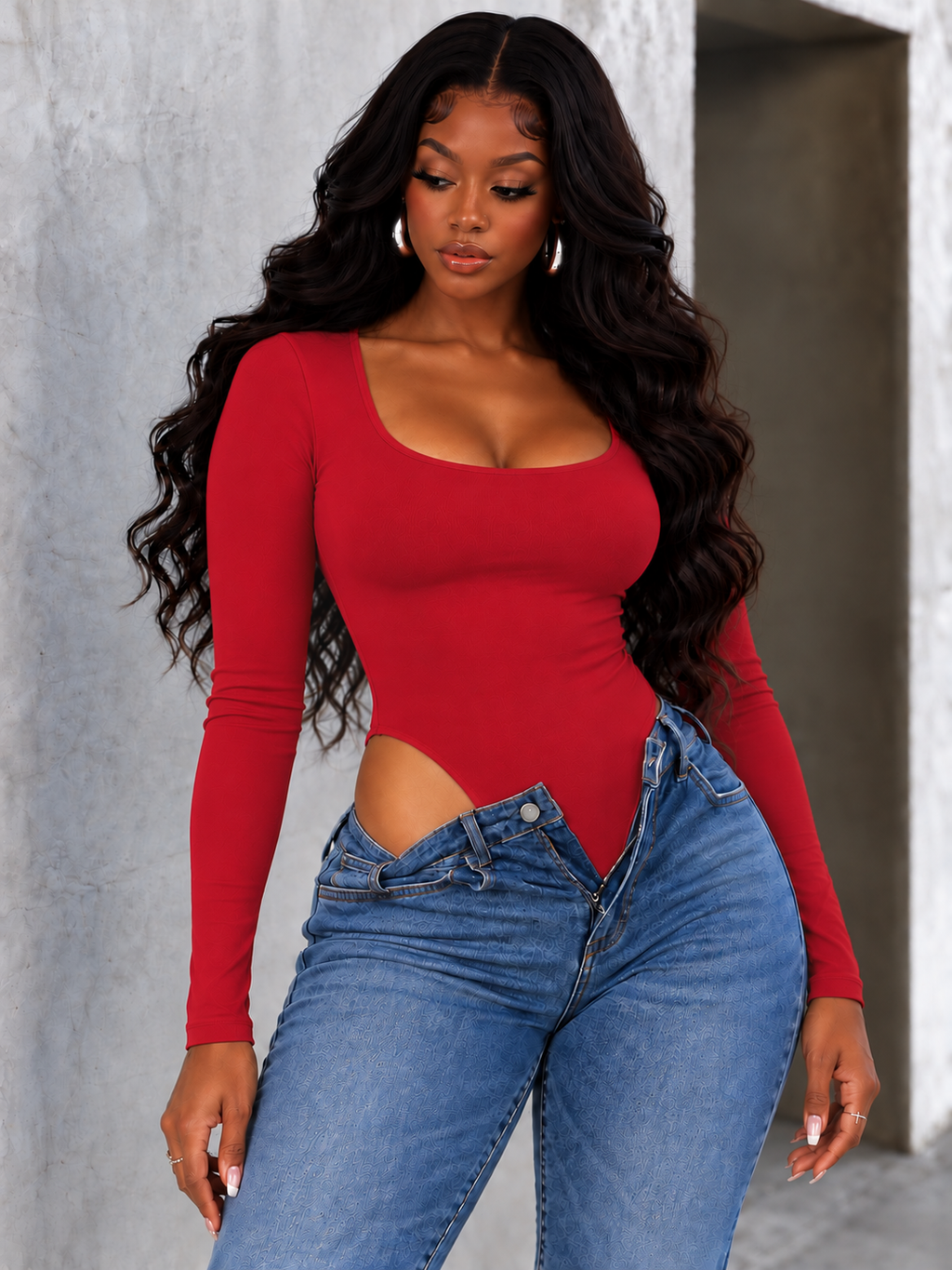 Soft Fabric Long Sleeve Bodysuit