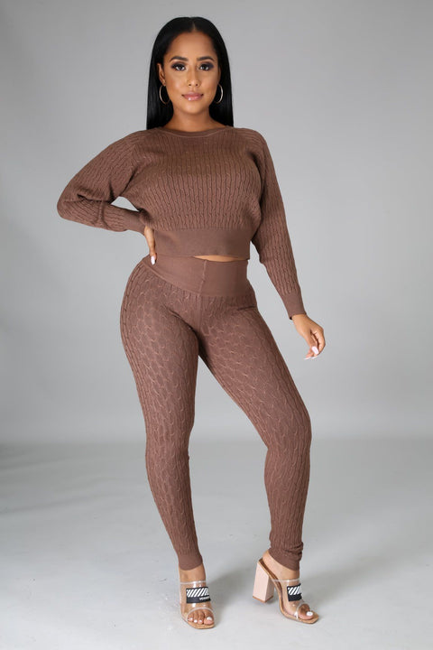 Knit Sweater & Leggings Set