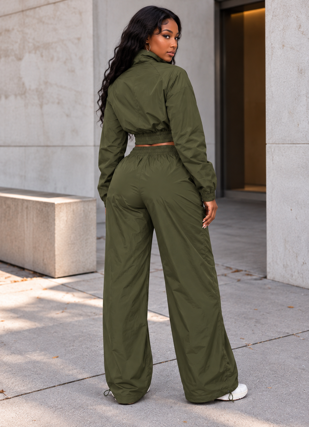 Windbreaker Jacket & Jogger Pants Set