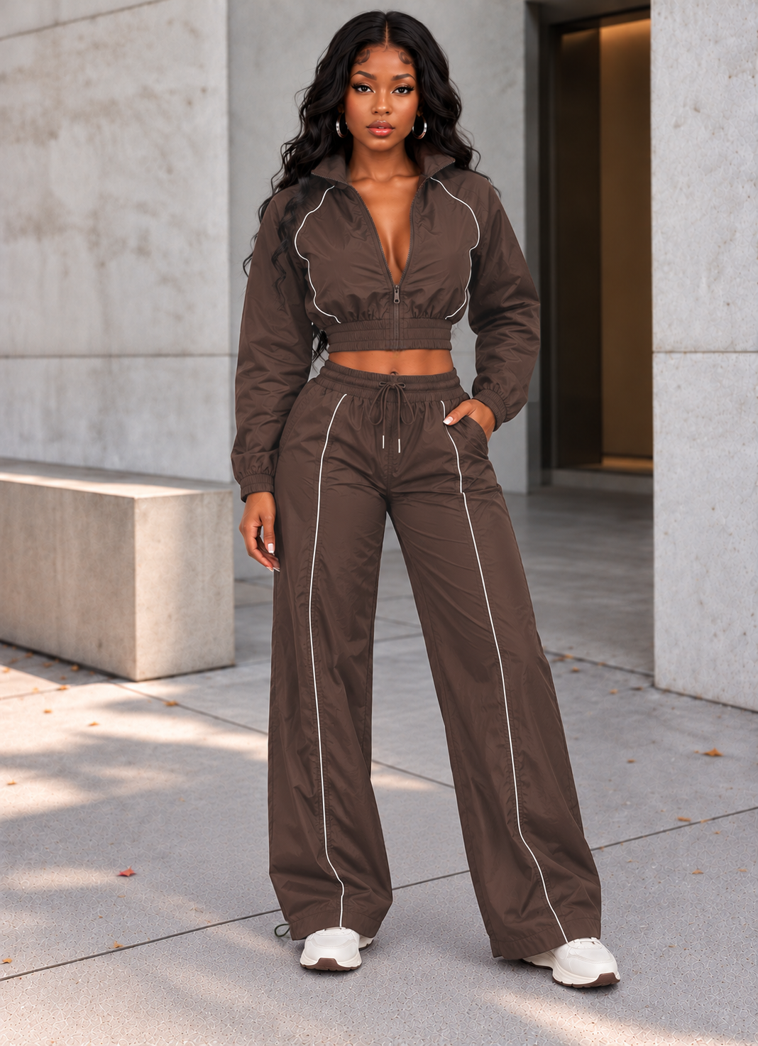Windbreaker Jacket & Jogger Pants Set