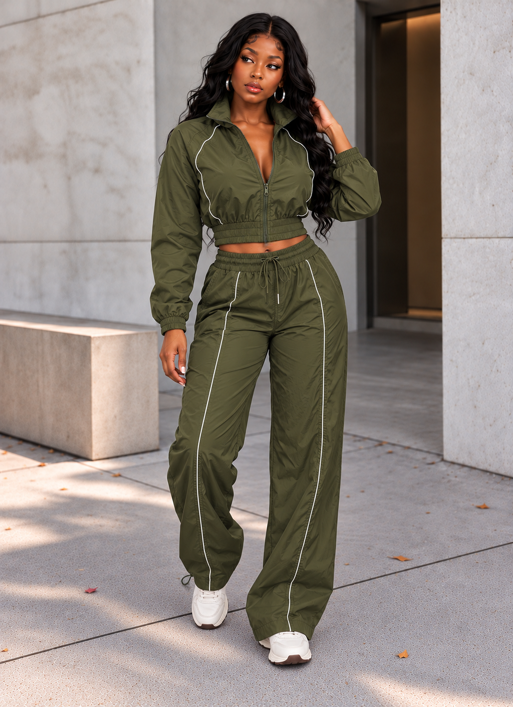 Windbreaker Jacket & Jogger Pants Set