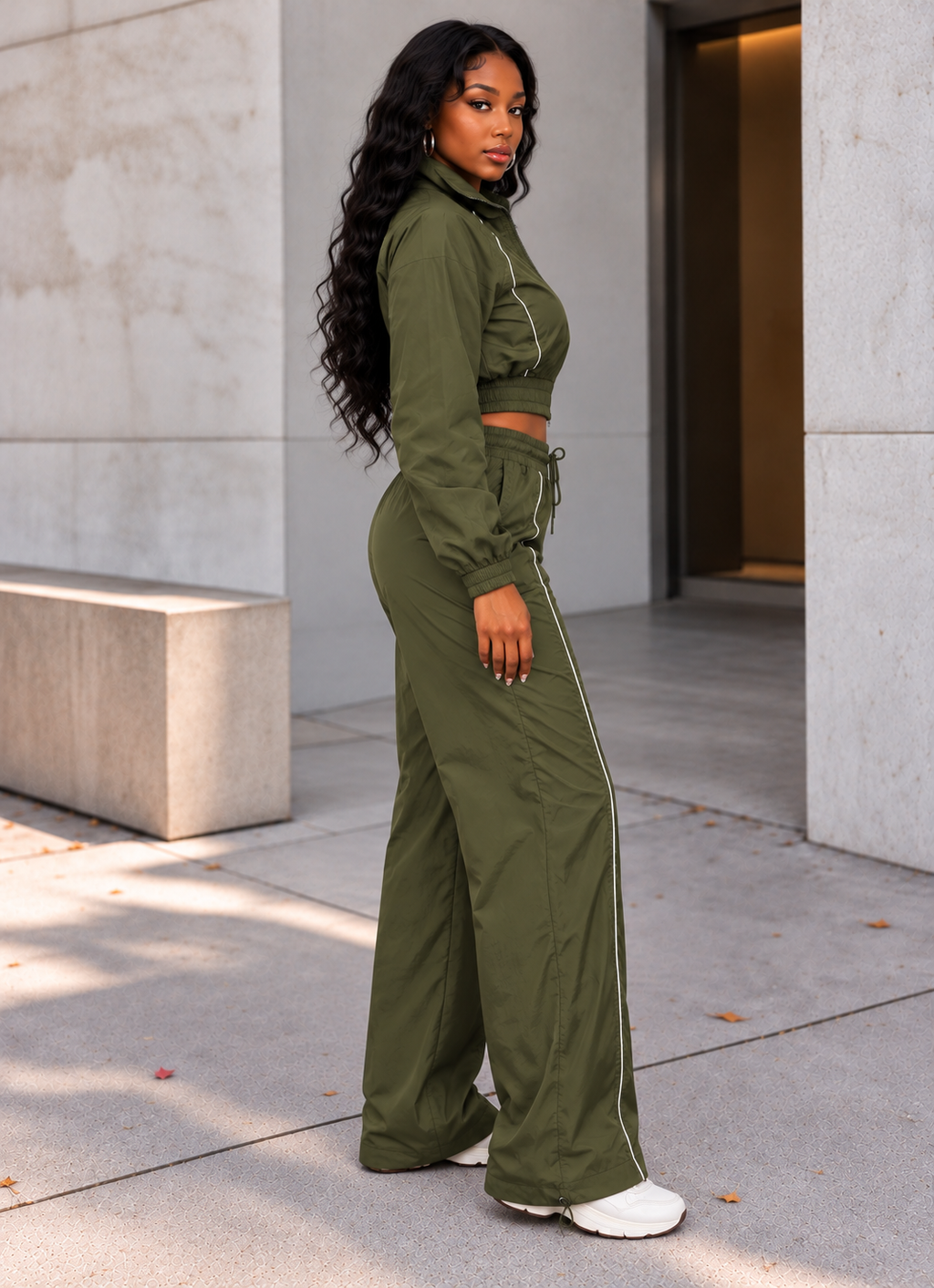 Windbreaker Jacket & Jogger Pants Set