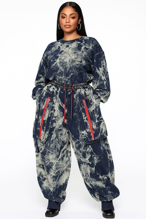 Washed Denim Jogger
