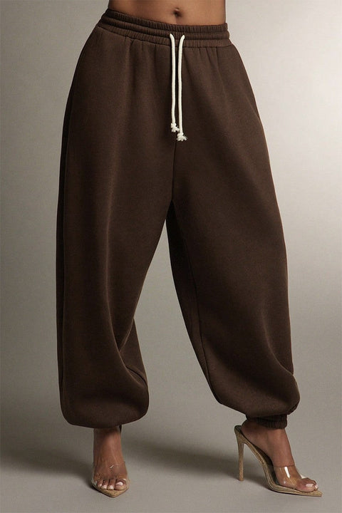 Fleece Cowl Neck Top & Jogger Set