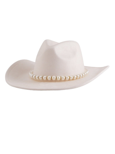 Pearl Detail Cowboy Hat