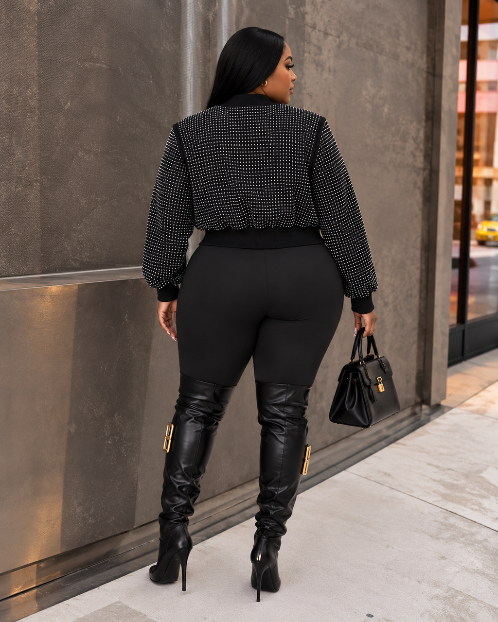 All Stone Bomber Jacket (Plus)