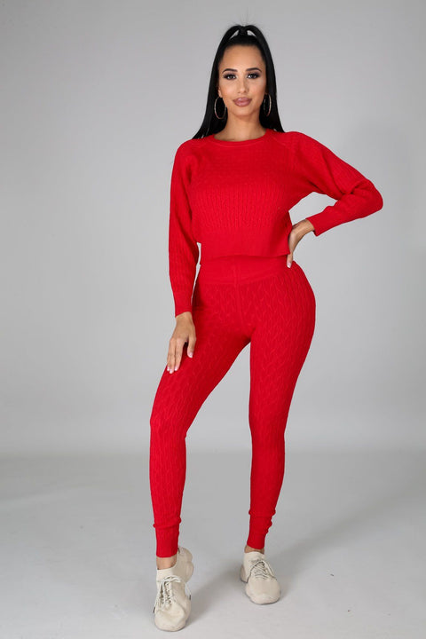 Knit Sweater & Leggings Set