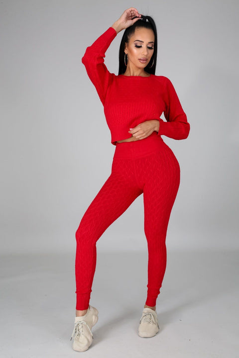 Knit Sweater & Leggings Set