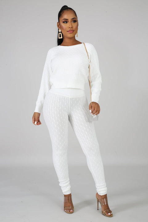 Knit Sweater & Leggings Set