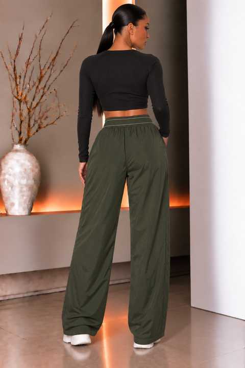 Elastic Waist Band Track Pants