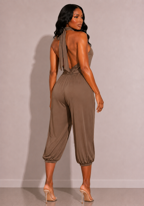 Halter Capri Jumpsuit