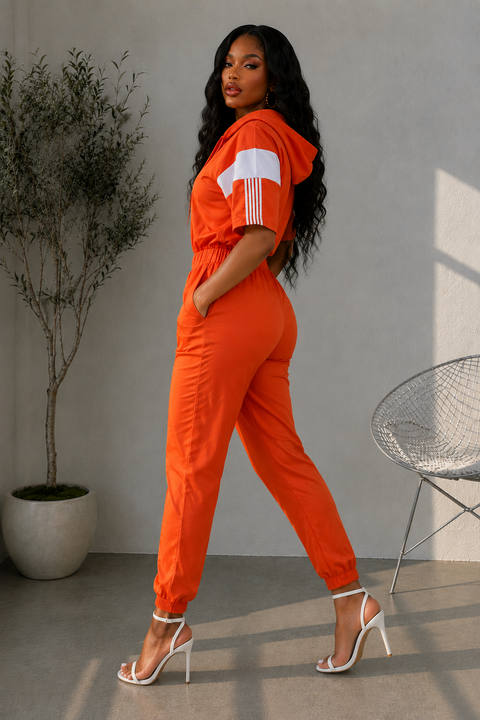 Windbreaker Hoodie Jumpsuit