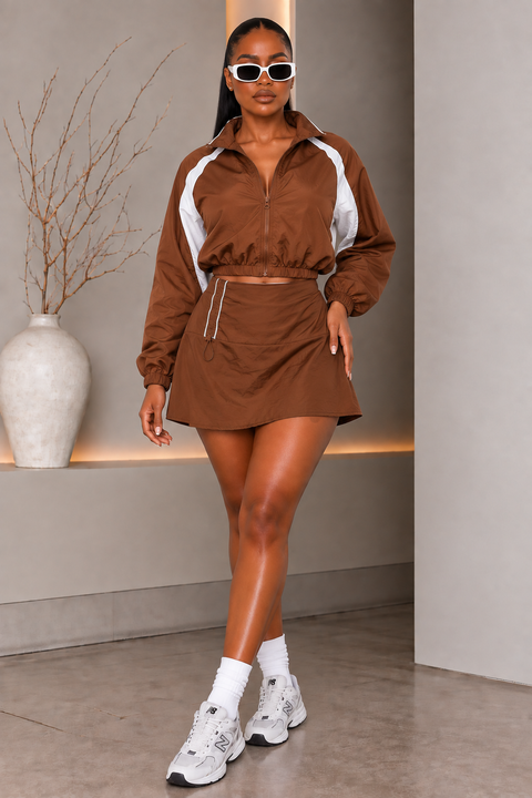 Windbreaker Jacket & Skort Set