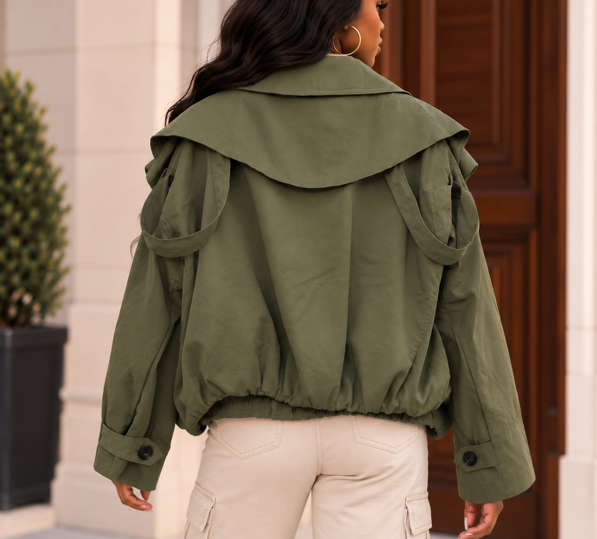 Layer Detail Trench Jacket