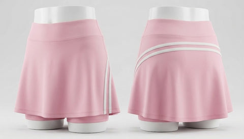 Asymmetric Strap Top & Skort Set