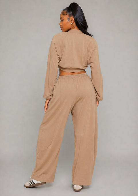 Bra Top With Bolero & Pants Set