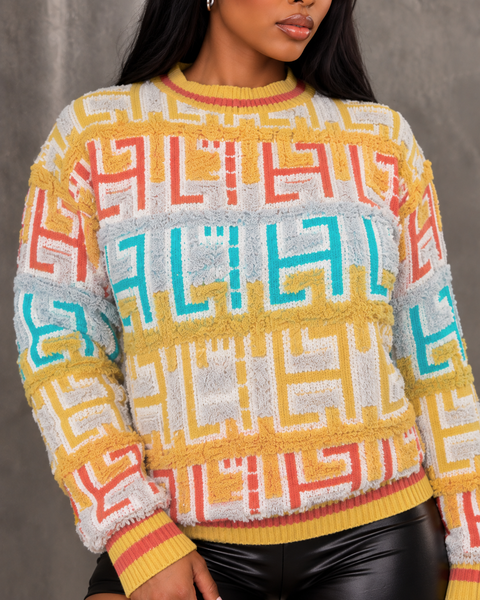Knit Pattern Sweater