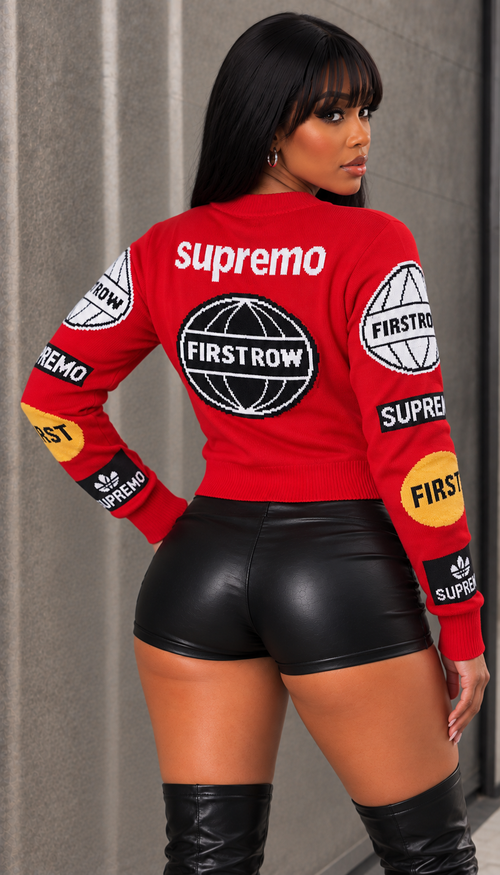 "Supremo" Printed Sweater