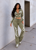 Washed Fleece Stone Hoodie & Pants Set