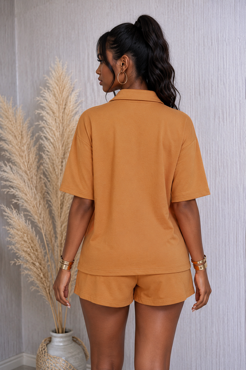 Short Sleeve Shirt & Cargo Shorts Set