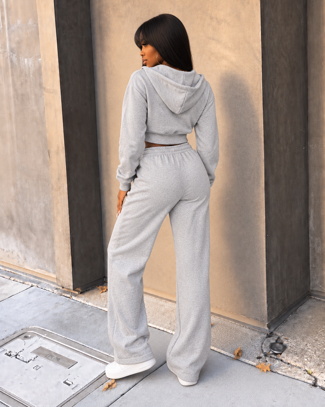 Kangaroo Pocket Hoodie Jacket & Pants Set
