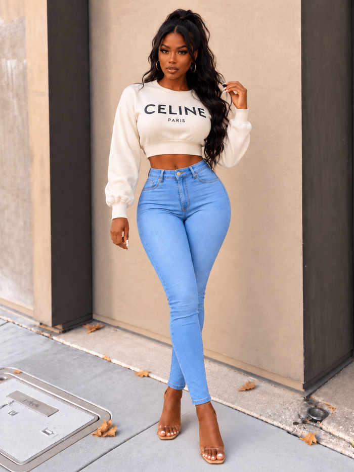 Solid Stretch Jeans