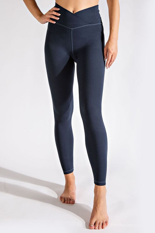 V Waist Full Length Leggings